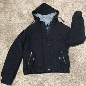 American Eagle Outfitters Black Bomber Jacket